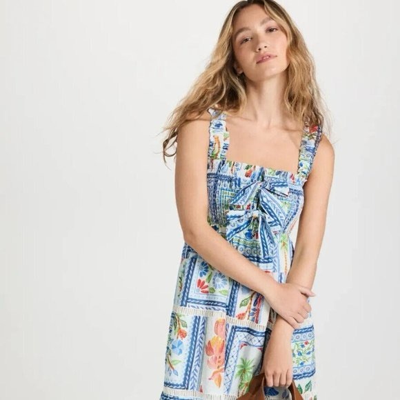 ☀️50% Off! Summer Sale☀️FARM RIO Tropical Tiles Maxi Dress - Picture 9 of 11